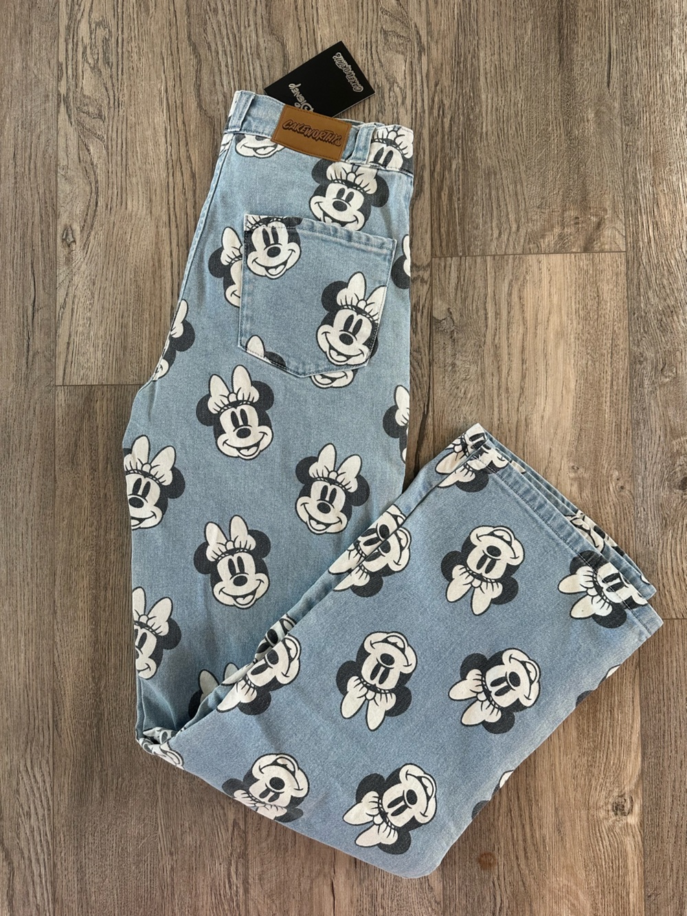 Cakeworthy Minnie Mouse Print Light Blue Women's Jeans